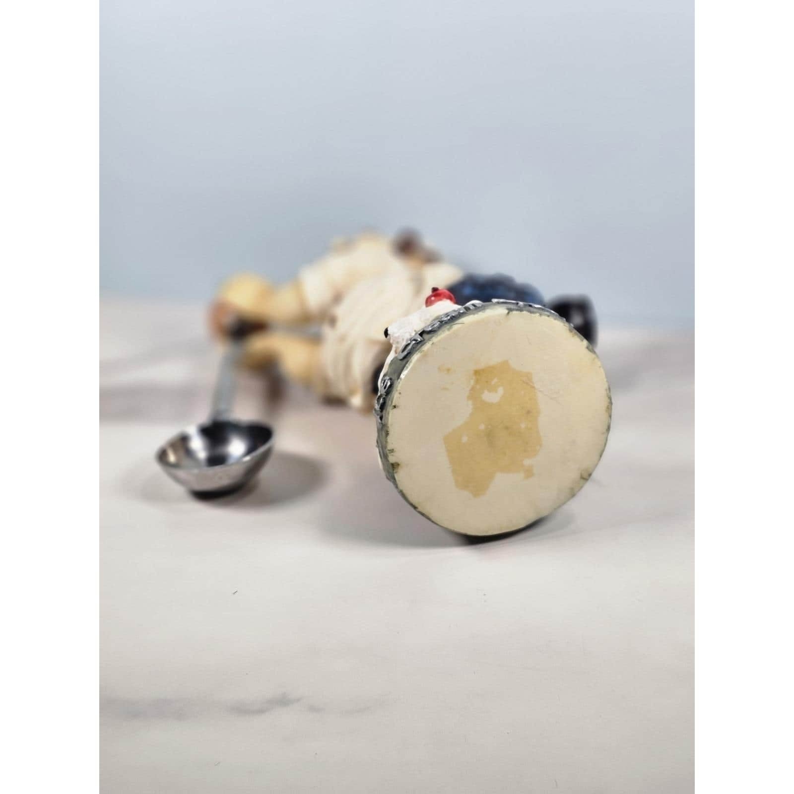 Italian Baker Figurine "Ice Cream Spoon" – Vintage Kitchen Decor – 8" Tall