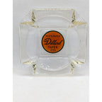 Dillard Paper Co 1960s  Glass Ashtray Octagonal Logo Tray
