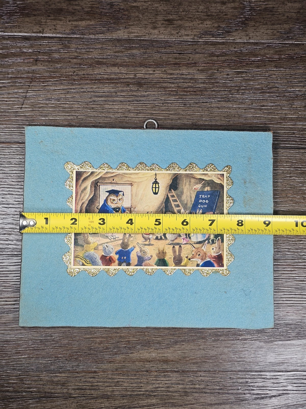 Vintage Racey Helps Postcard Wall Art Set of 7 – 9"x7" Woodland Animals