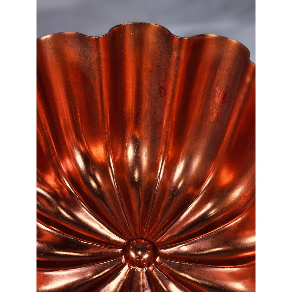 Vintage Copper Fluted Tart Pan Fluted Bowl Dessert Pan