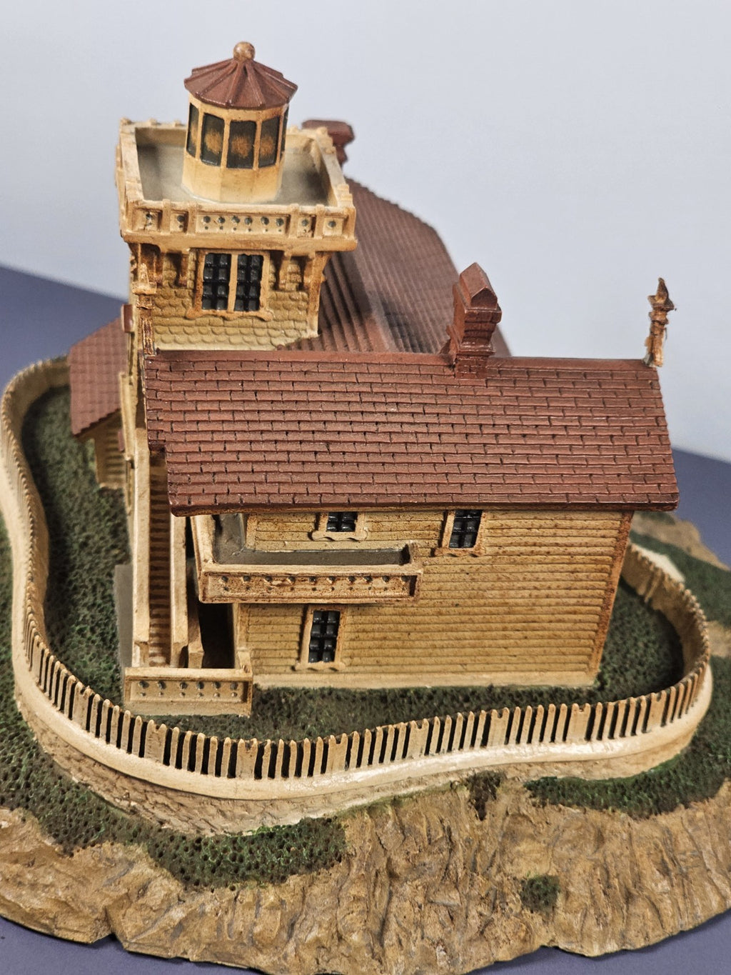 Danbury Mint East Brother Light Station Replica From Historic American Lighthous