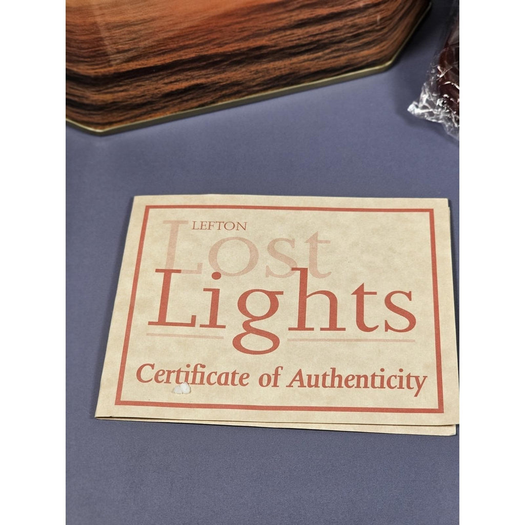 Lefton Bridgeport Harbor Lighthouse Lost Lights w/ Box COA