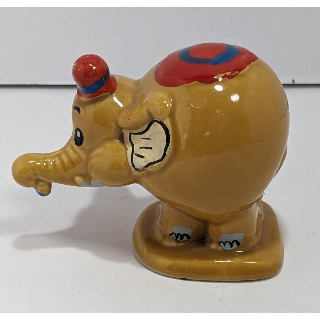 Vintage Edasa Circus Elephant Figurine – 1980s Ceramic Animal Collectible Decor