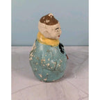 Antique Figural Salt Pepper Shakers Men Holding Hat Vintage Set