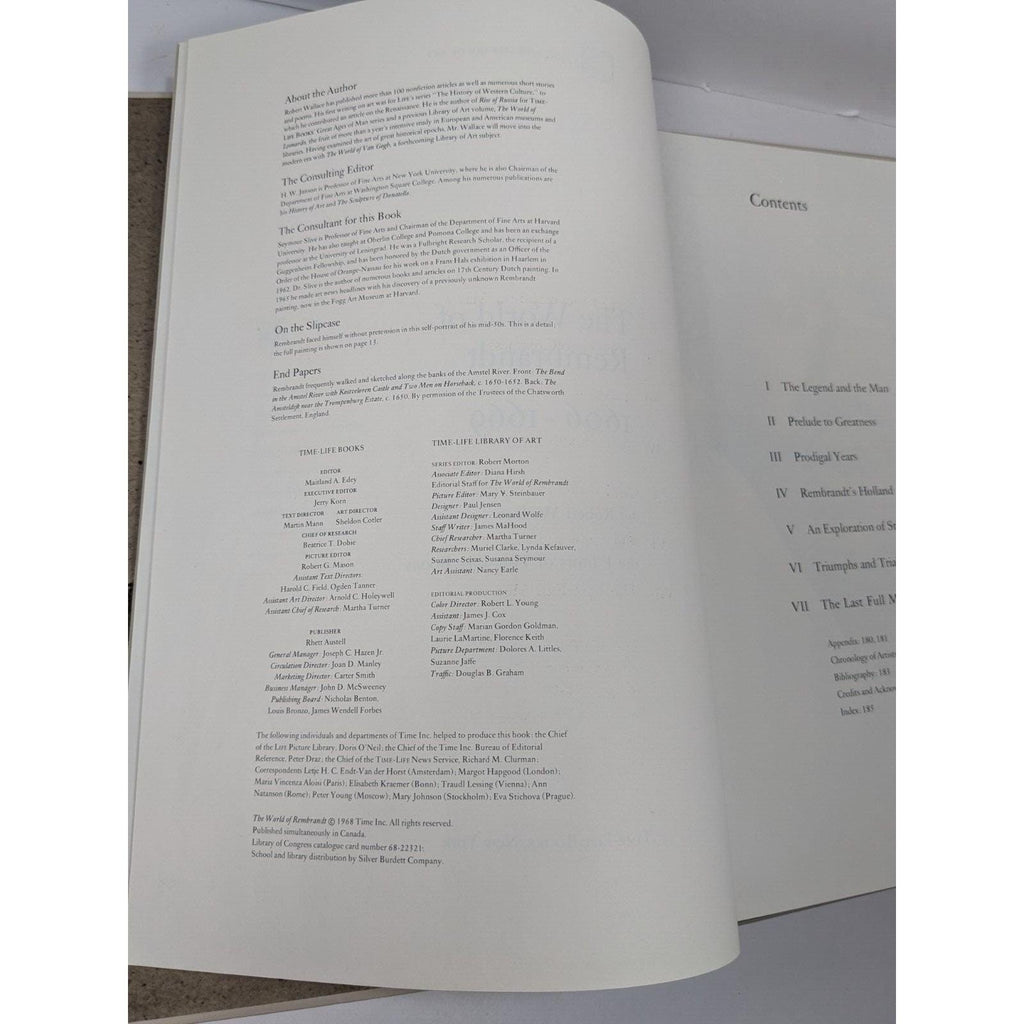 The World of Rembrandt Time Life Art Book With Slipcover