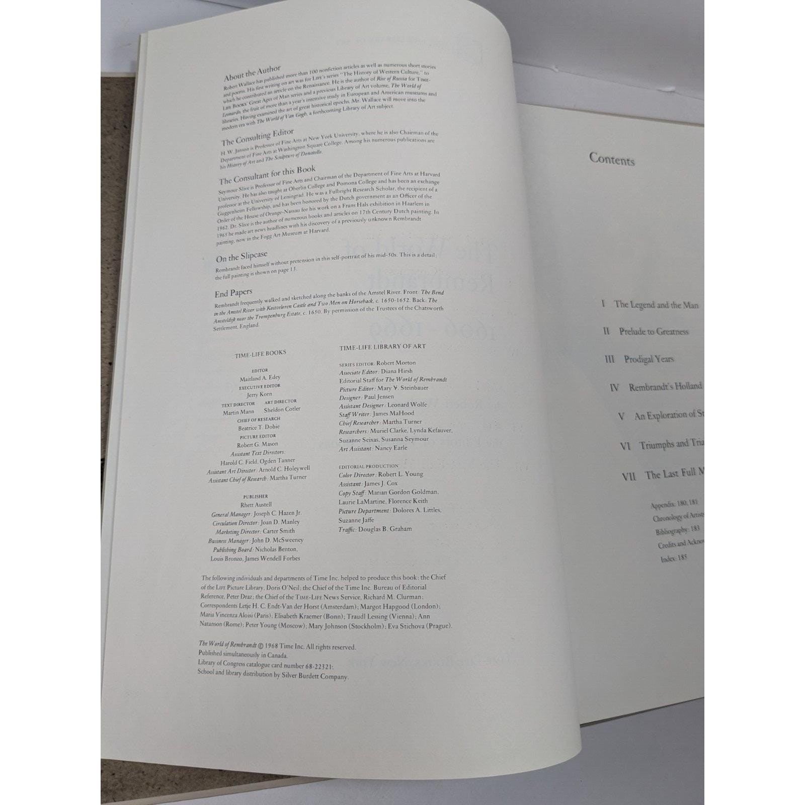 The World of Rembrandt Time Life Art Book With Slipcover