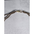 Vintage Multi Strand Beaded Necklace Earth Tone Chain Necklace