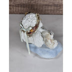 Dreamsicles Cherub Figurine with Bunny Signed Kristin Cast Art