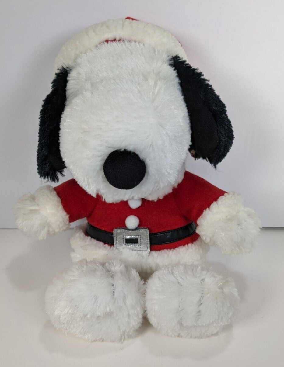 Hallmark Peanuts Christmas Snoopy Plush 10" Fluffy Animal Stuffed Toy