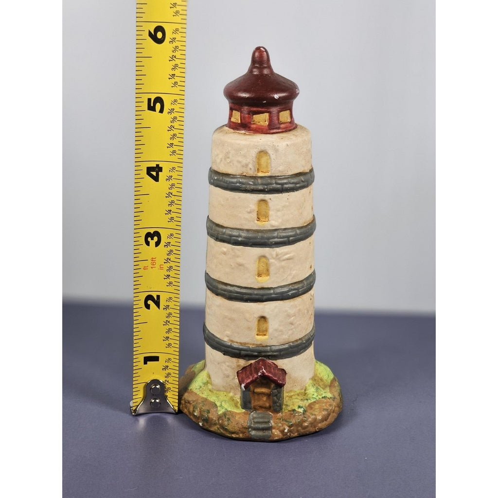 KS Collection Lighthouse Figurine Blue Stripe Nautical Decor