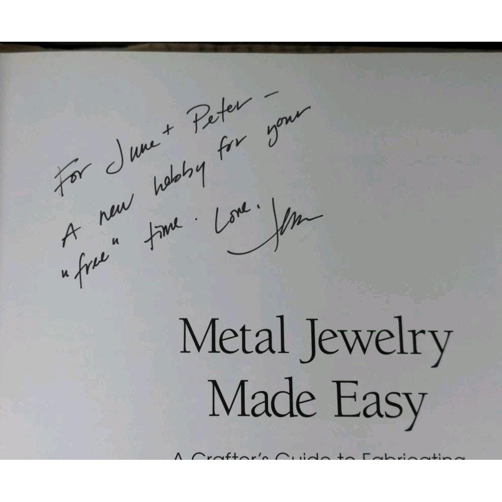 Signed Metal Jewelry Made Easy Book Jan Loney