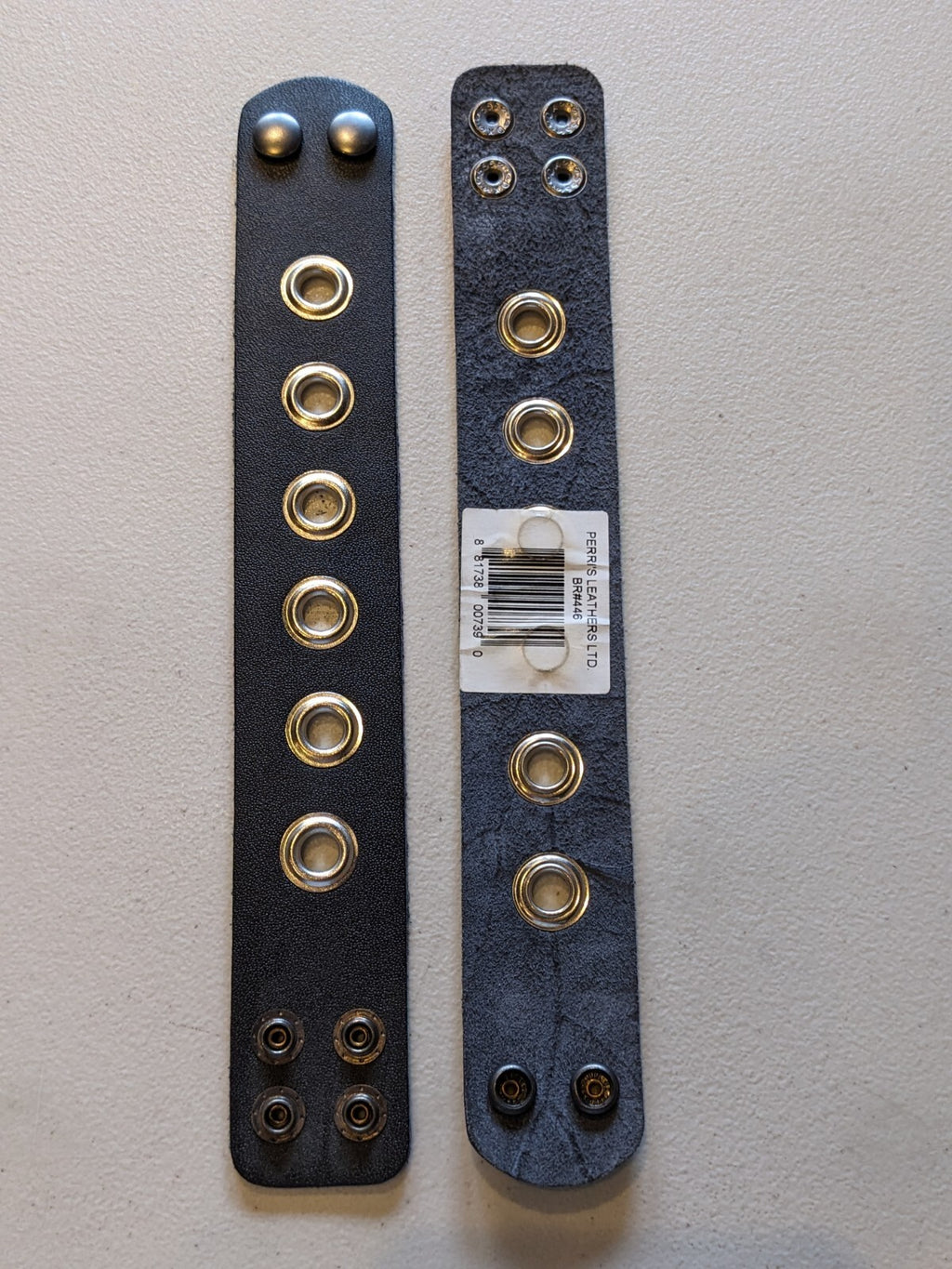 Lot Of 2 Perri's Leather Wrist Straps 10 1/2" X 1 1/2"