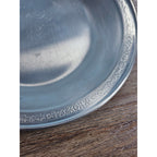 Vintage Towle Newburyport Pewter Bowl 10 Inch Floral Rim Serving Dish