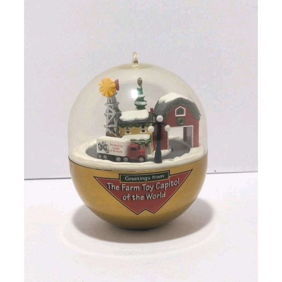 Vintage ERTL Crossroads Collectables Lighted Farm Dome Ornament