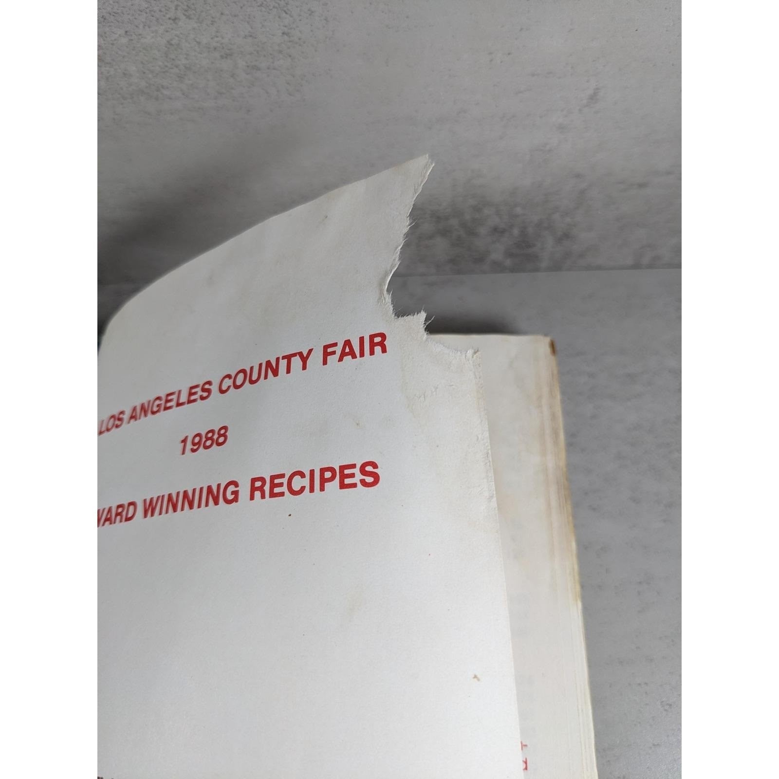 1989 LA County Fair Cookbook Award Winning Recipes Spiral Bound