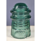 Vintage Hemingray No 9 Blue Glass Insulator May 2 1893