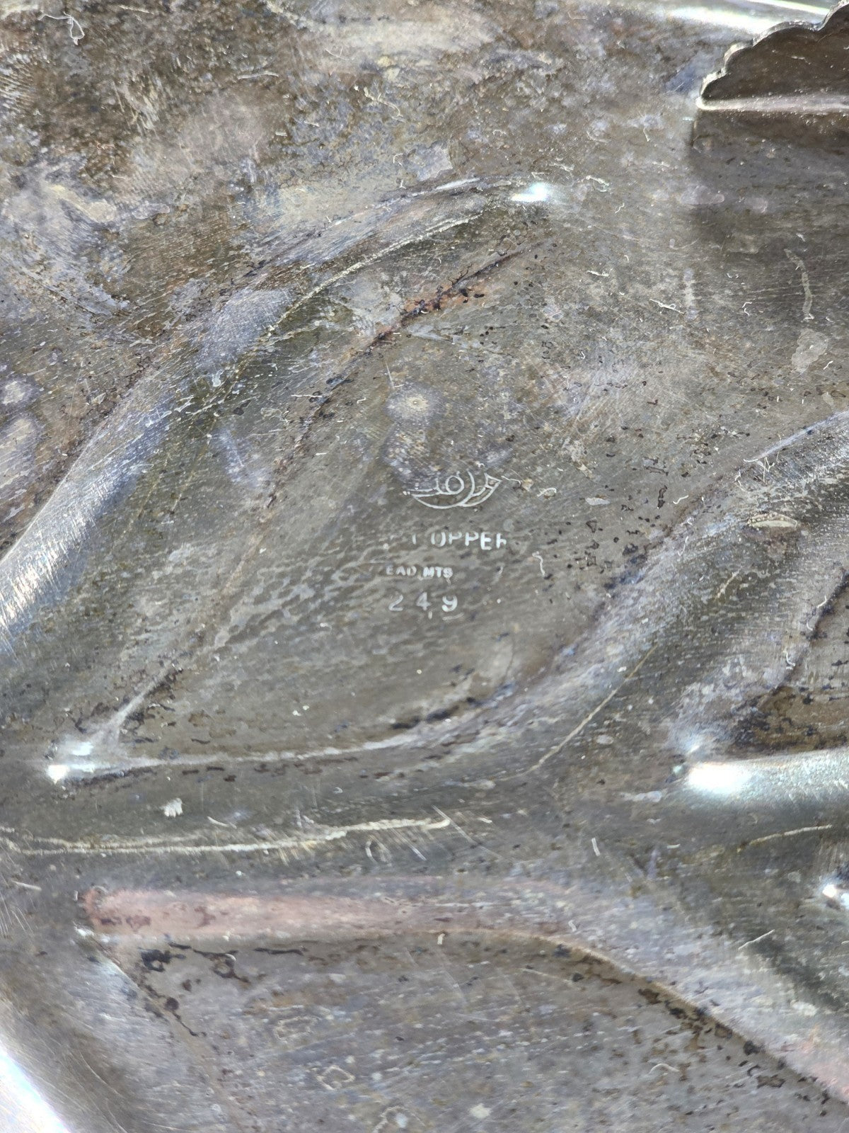 Vintage Silverplate Oval Well & Tree Meat Serving Platter Tray 15.5" x 11.5"