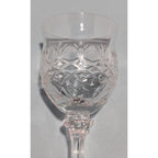 Crystal Cut Cordial Glasses Set of 2 Stemmed 5 Inch
