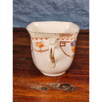 Vintage English Porcelain Teacup Floral Gold Trim Made in England