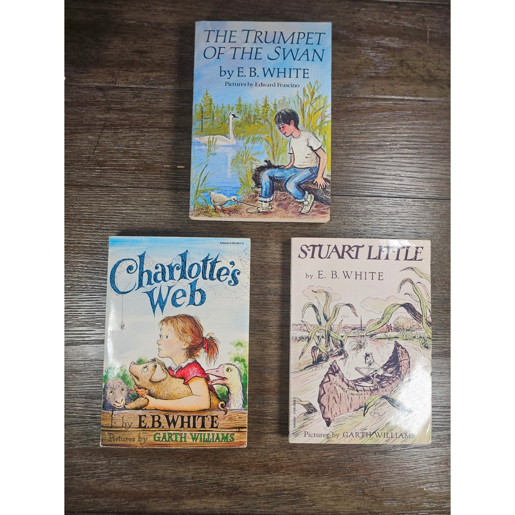 E.B. White Boxed Set 3 Books 1987 Scholastic Worn Slipcase