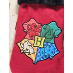 Vintage Harry Potter Hogwarts Crest Red & Black Christmas Stocking 18"