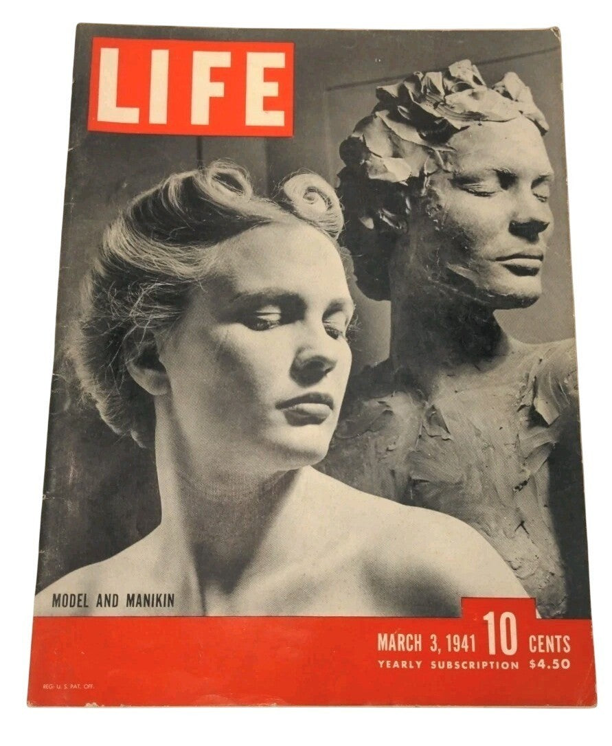 Life Magazine March 3 1941 Model & Manikin Cover Vintage