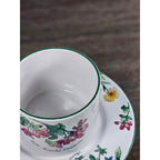 Vintage Majesticware Geranium Cup & Saucer Set by Sakura Floral Stoneware