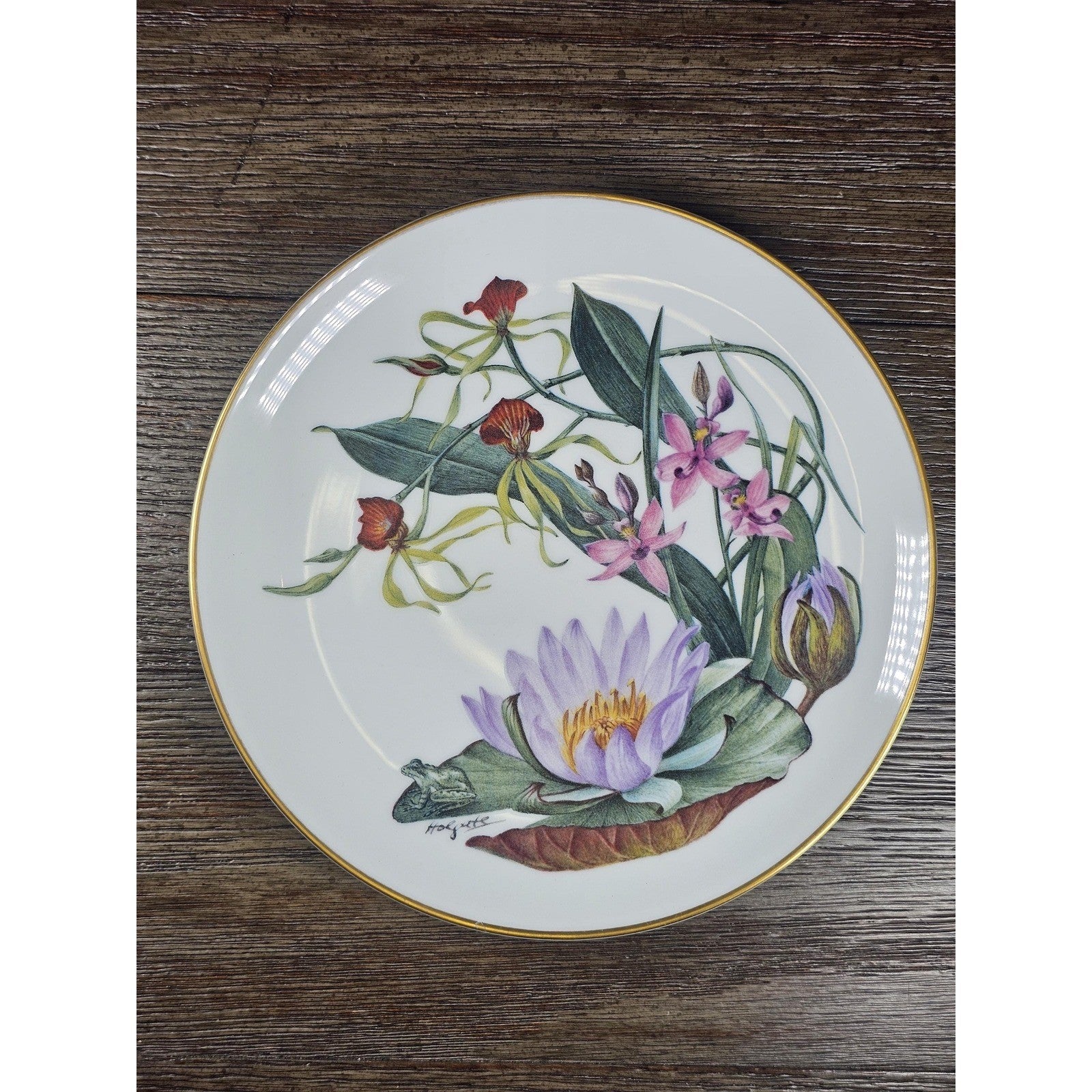 Franklin Mint Florida Everglades Wildflowers Plate 1978