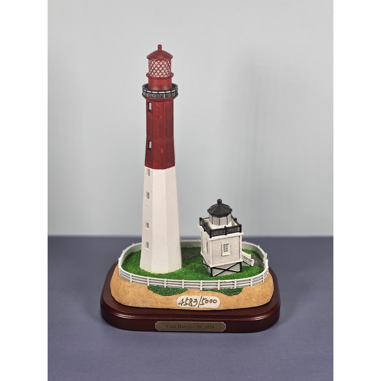 Vintage Lefton Lost Lights Cape Hatteras Lighthouse Figurine w/ COA