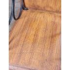 Vintage Wood & Metal Wine Bottle Holder | 3-Bottle Countertop Wine Rack