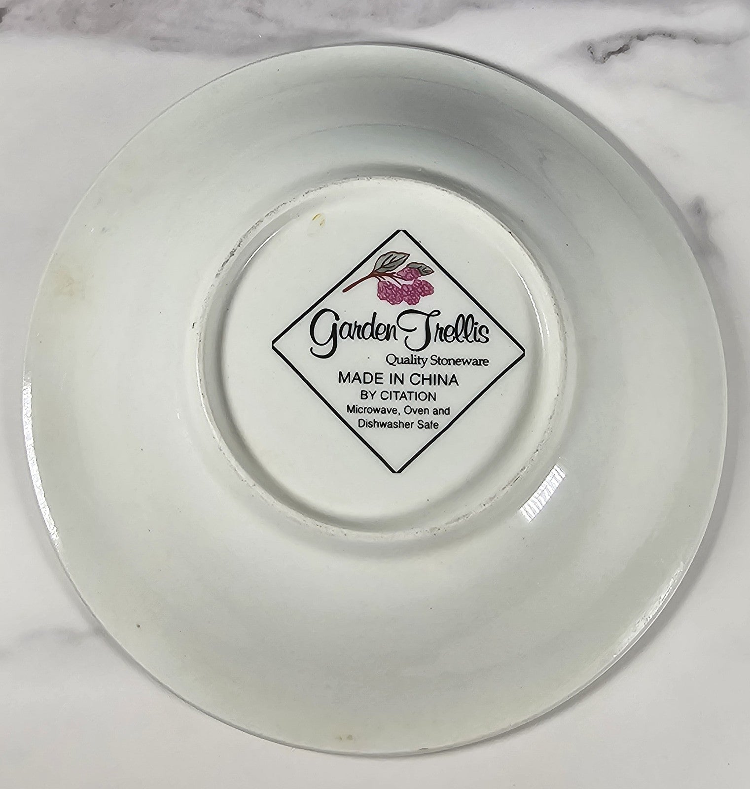 Vintage “Garden Trellis” by Citation Stoneware Bowl – Soup or Cereal – 1990s