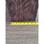 Hand-Carved Rustic Wood Box with Iron Nails | Primitive Farmhouse Decor