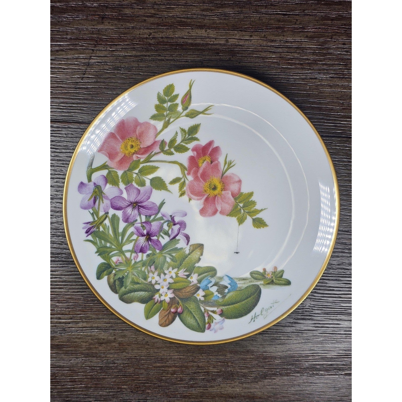 Franklin Mint Cape Cod Wildflowers Plate 1978 Porcelain