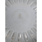Vintage Clear Glass Handled Bowl Ribbed Glass Serving Bowl