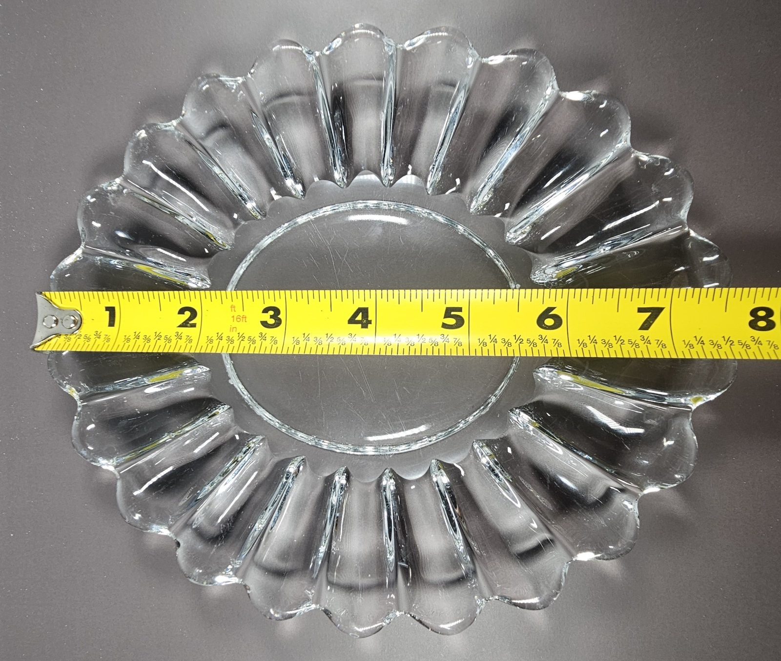 Vintage Heisey Clear Pressed Glass Oval Bowl – Elegant Centerpiece Piece