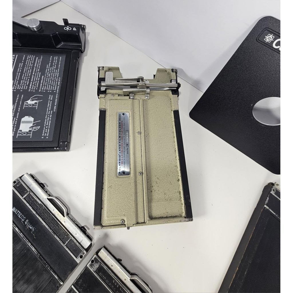 Calumet 4x5 Monorail View Camera w Film Holders & Lens Board