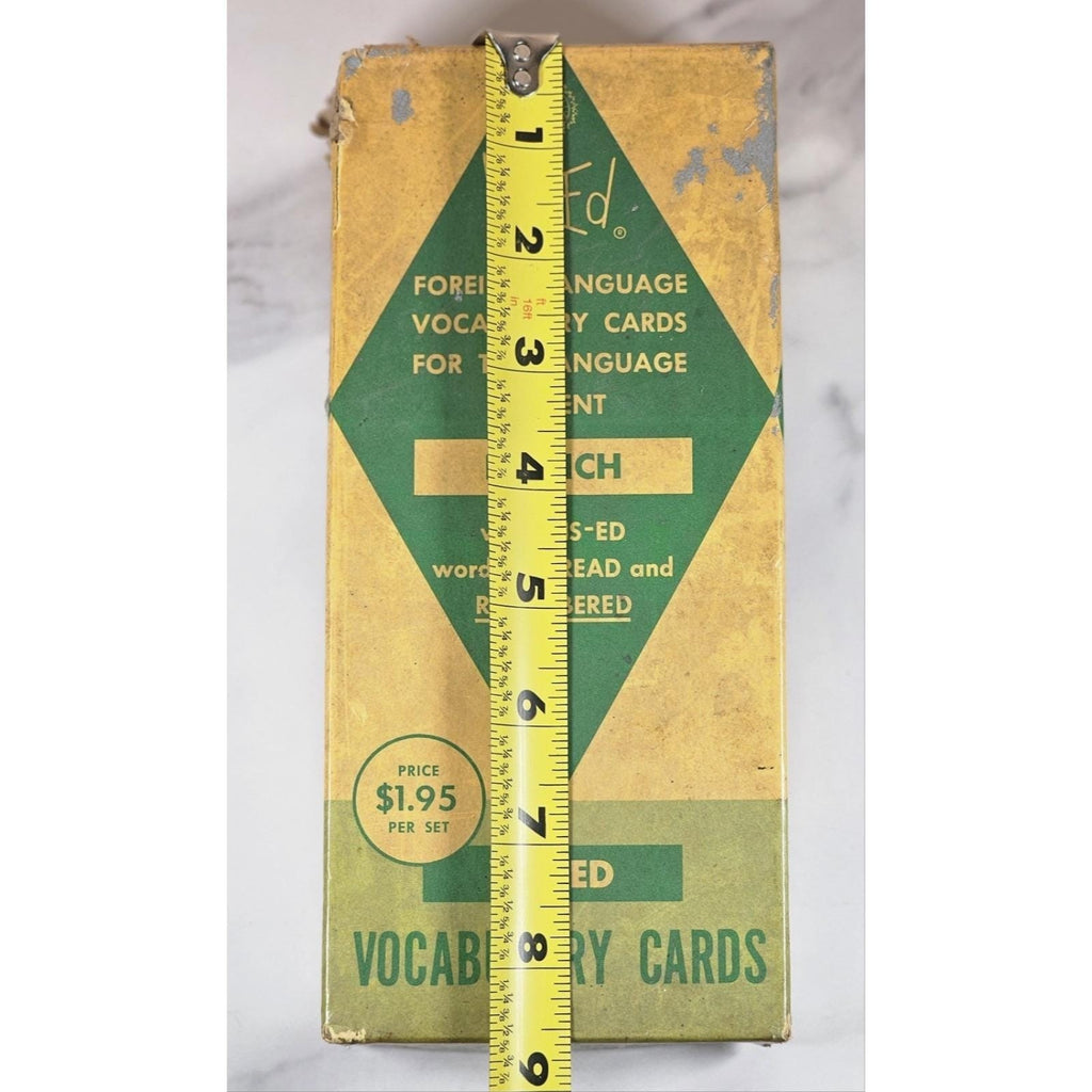 Vintage Vis-Ed French Vocabulary Cards Set 1000 Words Language Study
