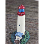 Mini Resin Lighthouse Figurine Coastal Nautical Decor Small Lighthouse
