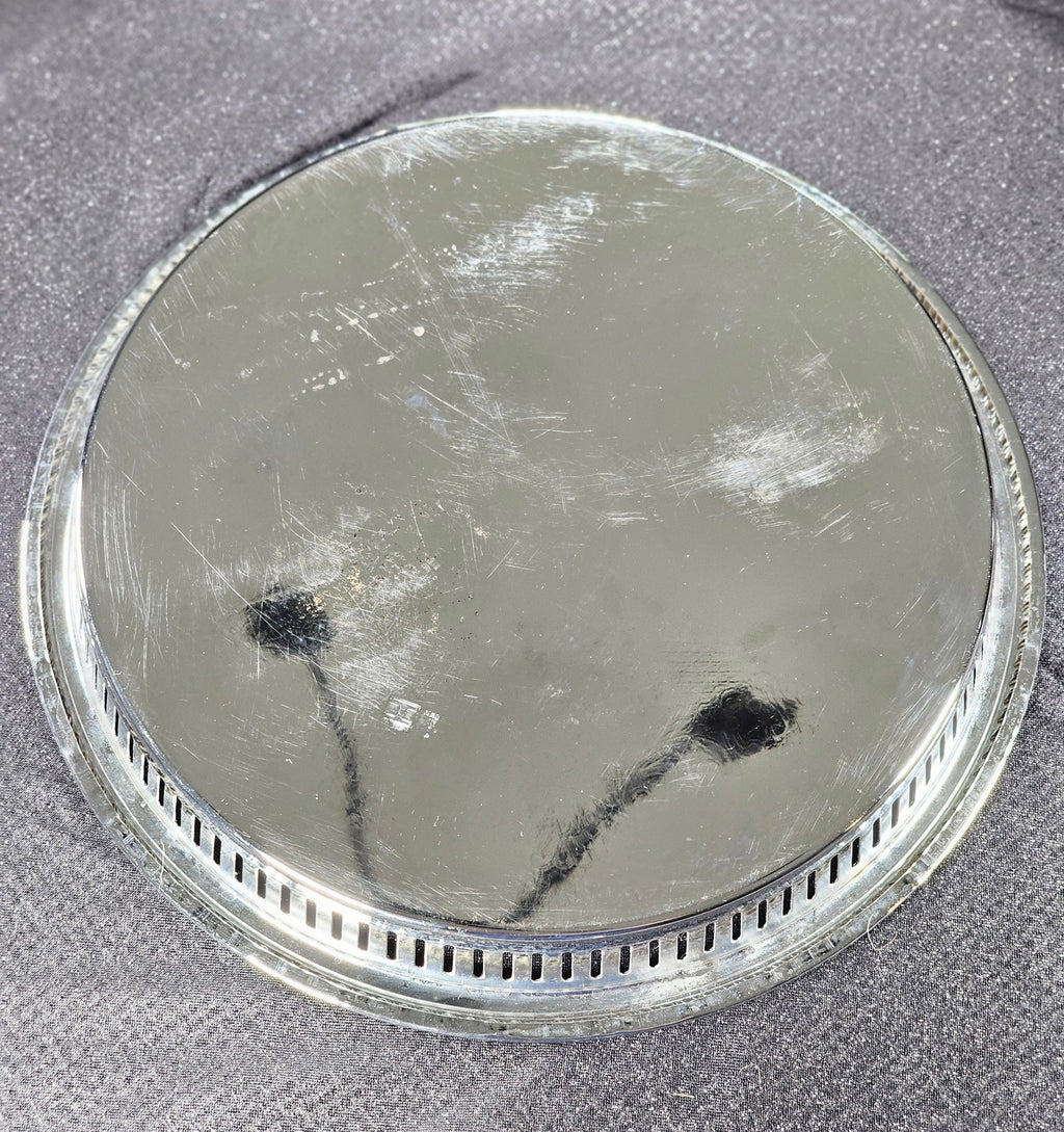 Irvinware Silver Plated Serving Tray 13" Vintage USA