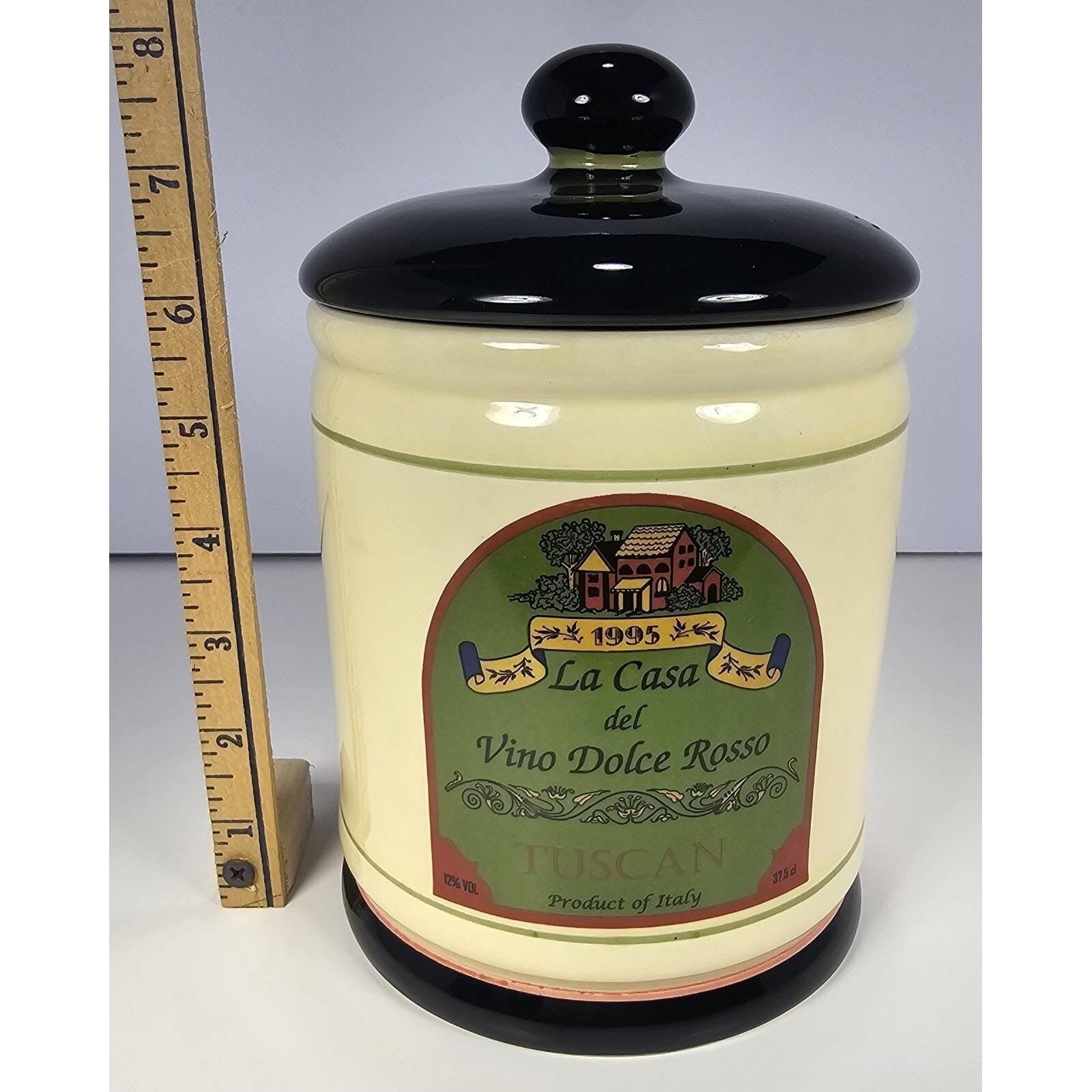 Oggi La Casa del Vino Dolce Rosso Canister With Lid
