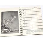 Flower Arrangement Garden Calendar 1966 Spiral Boxed Vintage