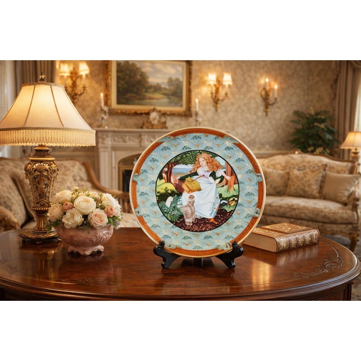 Vintage Heinrich Germany A Tisket A Tasket Plate Once Upon A Rhyme