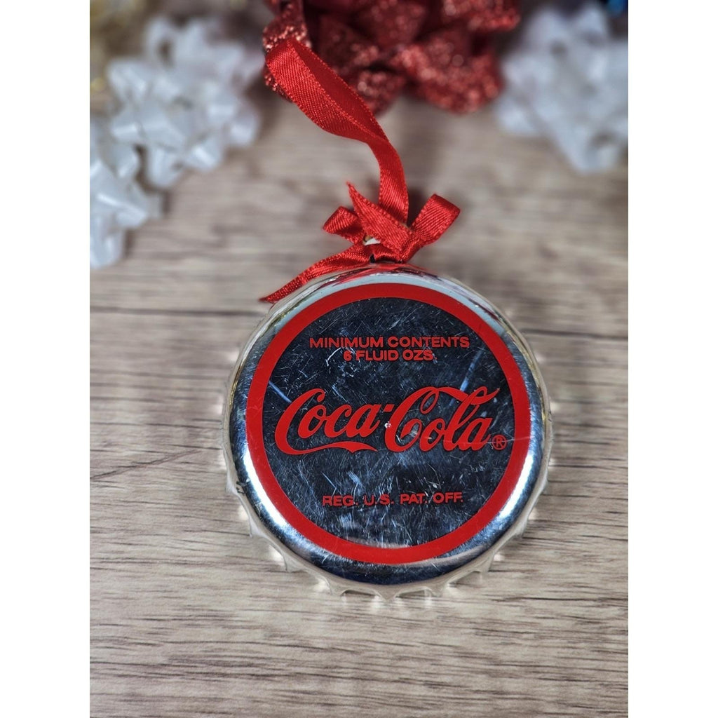 Coca-Cola 1998  Polar Bear Ornament Trim-A-Tree Metal