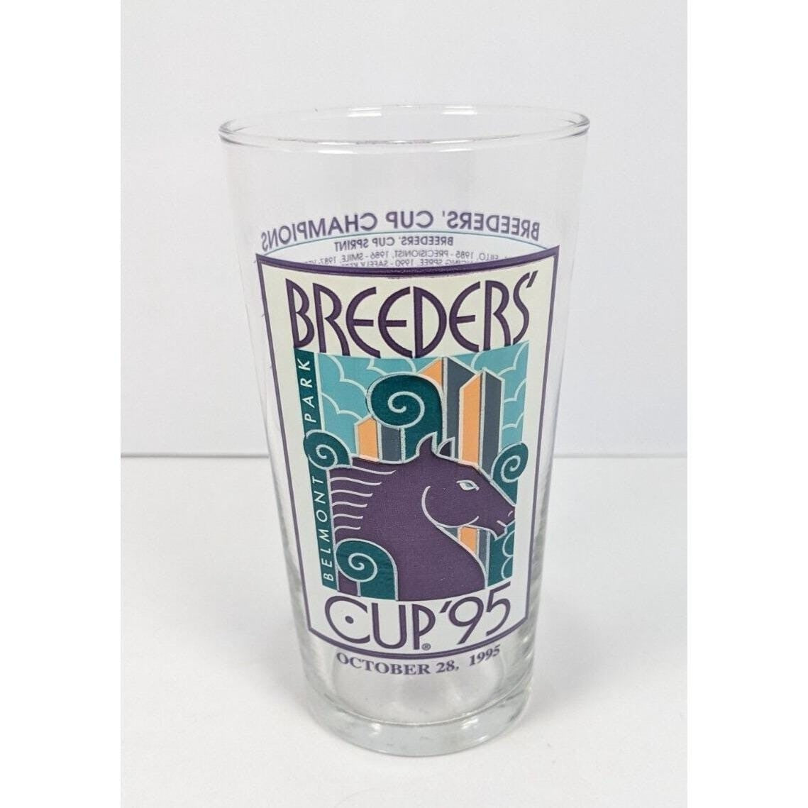 Vintage 1995 Breeders' Cup Champions Commemorative Glass – Belmont Park