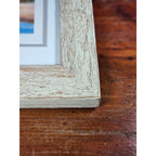 Vintage Framed Coastal Lighthouse Print Signed William Mangum 13.5x12