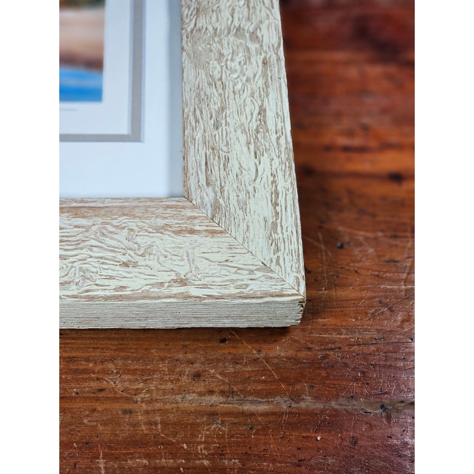 Vintage Framed Coastal Lighthouse Print Signed William Mangum 13.5x12