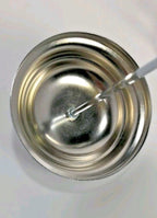Glass Straw Holder With Chrome Plated Lid Barber Comb Holder Jar