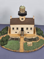 Vintage Old Point Loma Lighthouse sculpture by the Danbury Mint San Diego CA