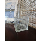 Vintage Mikasa Crystal Baby Keepsake Box BABY Glass Memory Box