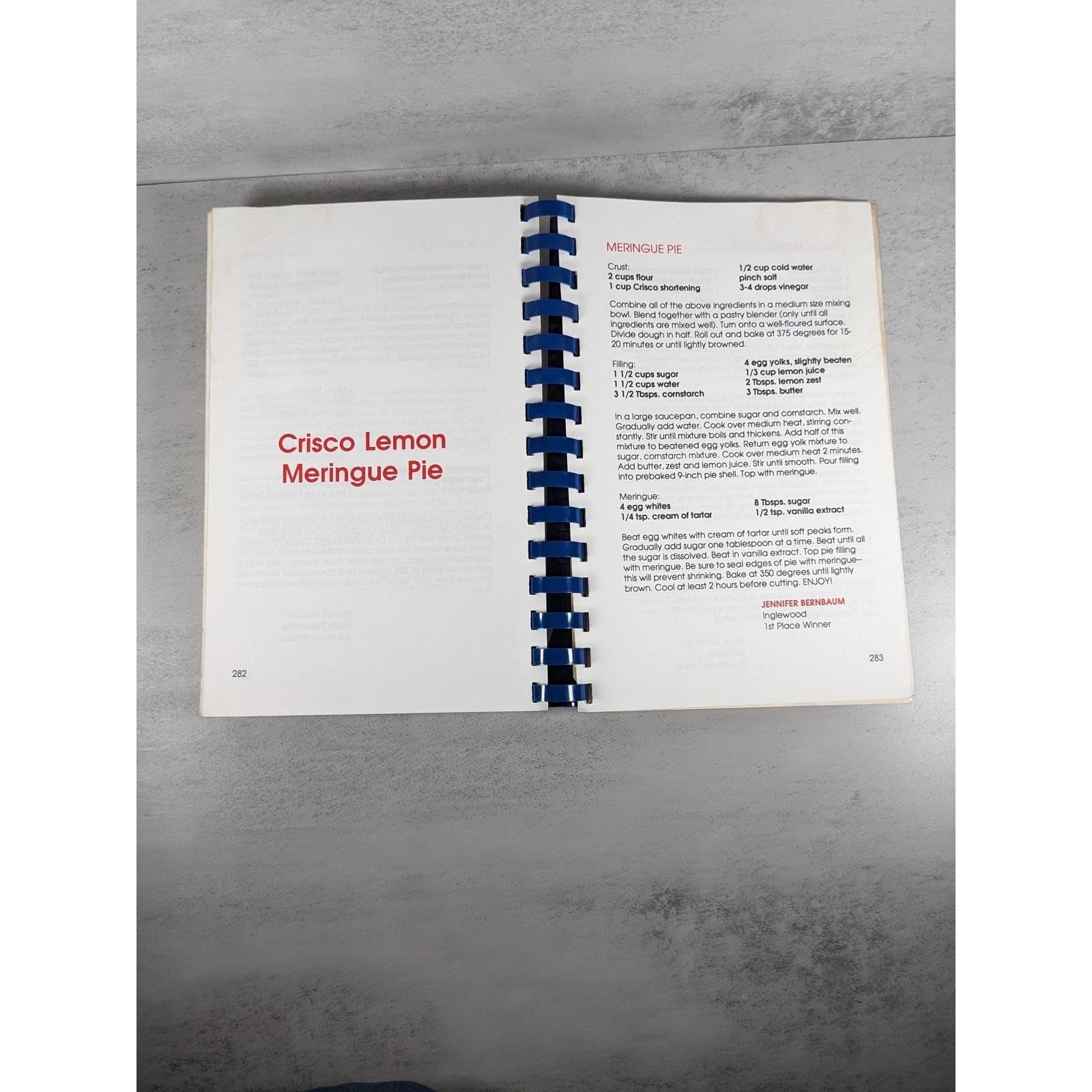 1989 LA County Fair Cookbook Award Winning Recipes Spiral Bound